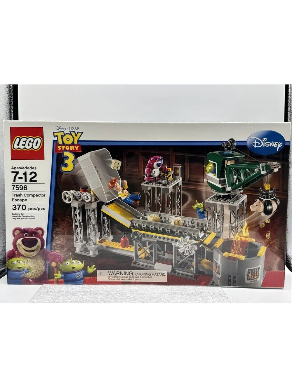 LEGO Toy Story 3 Trash Compactor Escape 2010 #7596 Sealed Disney Pixar 370pc New